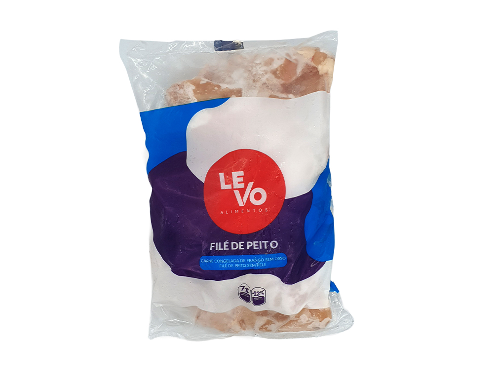 FILÉ DE PEITO DE FRANGO CONGELADO SEM OSSO SEM PELE SEM SASSAMI LEVO (CX 20 KG)